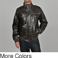 Knoles & Carter Men's Classic Urban Bomber Leather Jacket