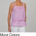 Simply Irresistible Women's Sleeveless Crochet Blouse