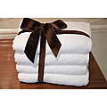  Hotel Plush Soft-twist Turkish Cotton Hand Towels (Set of 4)