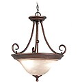 Woodbridge Lighting Hudson Glen 3-light Marbled Bronze Pendant
