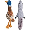 Skinneeez Plus - 15" Large Duck and Raccoon Pet Toys (Set of 2)
