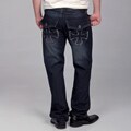 Hollywood Men's Medium Indigo Boot Cut Jeans