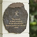 Volcanic Slate 'You, Yourself' Engraved Stone (Indonesia)