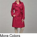London Fog Women's Double Breasted Belted Trench Coat