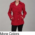 London Fog Women's Double-breasted Belted Trench Coat