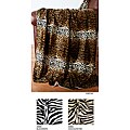 Animal Print Microplush Throw 50x60