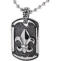 Stainless Steel Fleur De Lis Necklace
