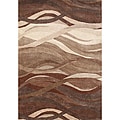 Handmade Metro Classic Tobacco Brown Wool Rug (8'x 10')