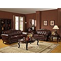 Leather Sofa and Loveseat