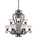 Triarch International 'Monte Carlo' 9-light Harvest Bronze Chandelier