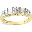Miadora 14k Yellow Gold 1/2ct TDW Diamond Ring