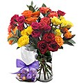 Sweets in Bloom 'Dainty Sorbet' Flower Bouquet with Godiva Chocolate Truffles