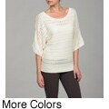Gossip Girl Women's Dolman Sleeve Knit Top