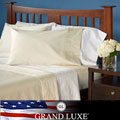 Grand Luxe Egyptian Cotton 1200 Thread Count Chain Queen-size Deep Pocket Sheet Set