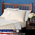 Grand Luxe Egyptian Cotton Sateen 1200 Thread Count Solid King-size Deep Pocket Sheet Set