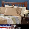 Grand Luxe Egyptian Cotton Sateen 300 Thread Count Scroll King-size Deep Pocket Sheet Set