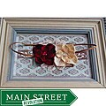 Velvet Red and Cream Double Flower Headband