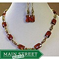 Palmtree Gems 'Sienna Dawn' Necklace and Earring Set