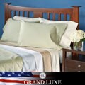 Grand Luxe Egyptian Cotton Sateen 500 Thread Count Solid King-size Deep Pocket Sheet Set