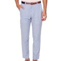 American Apparel Men's Welt Pocket White Blue Stripe Pants