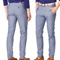 American Apparel Men's Welt Pocket Blue Chambray Pants