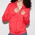 American Apparel Unisex Red California Fleece Zip Jogger Jacket (XX-large)