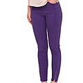American Apparel Women's Four-Way Stretch Deep Purple High-Waist Pants