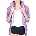 American Apparel Unisex Nylon Taffeta A-Way Lavender/ White Jacket