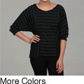 Carol Rose Women's Knit Mix Stripe Sweater 