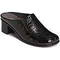A2 by Aerosoles Women's 'Peppermint' Black Croco Mules