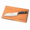 Wusthof Classic 7-inch Santoku Hollow Edge Knife with Bamboo Board