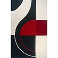 Hand Tufted Metropolitan Black Rug (3'6 x 5'6)