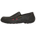 Wicked Hemp Men's Black Woven Loafers