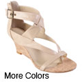 Journee Collection Women's 'Shelby' Strappy Low Wedge Sandal