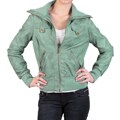 Ci Sono by Journee Junior's High Collar Zippered Faux Leather Jacket