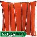 Jiti Pillows Diagonal-stripe-motif Orange Decorative Throw Pillow