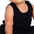 American Apparel Infant Black Rib Tank Top (3-6M)