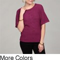 Cable & Gauge Women's Tape Yarn Sweater