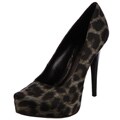 Carlos Santana Women's 'Platonic' Black Leopard Heels FINAL SALE