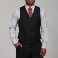 Dockers Black Stripe Wool Suit Separates Vest