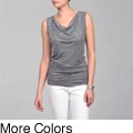 Jaden Women's Embellished Cowl Neckline Sleeveless Top