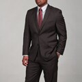 Joseph Abboud Men's Brown Two-button Wool Suit