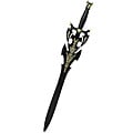 Defender 38-inch Black Stainless Fantasy Sword with Sheath