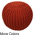 Handmade Casual Living Disco Cables Pouf