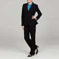 Calvin Klein Women's Black Two-button Pant Suit