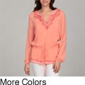 Katherine New York Women's 'Emb Yoryu' Tunic Top
