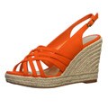 Ann Marino Women's 'Jukebox' Coral Criss-cross Wedges