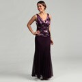 Patra Women's Plum Two-piece Dress
