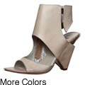 Bronx Women's 'Sass This' Leather Open-toe Heels