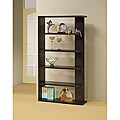 Cappuccino 5-tier Bookcase Shelf Display Cabinet
